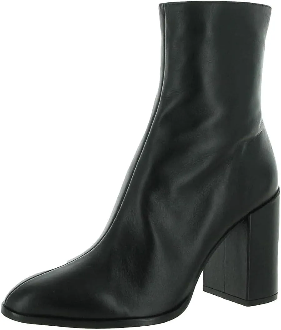 Steve Madden Womens Trudy Leather Pointed Toe Ankle Boots