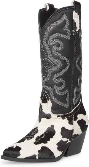 Steve Madden Womens West Embroidered Pointed Toe Cowboy, Western Boots