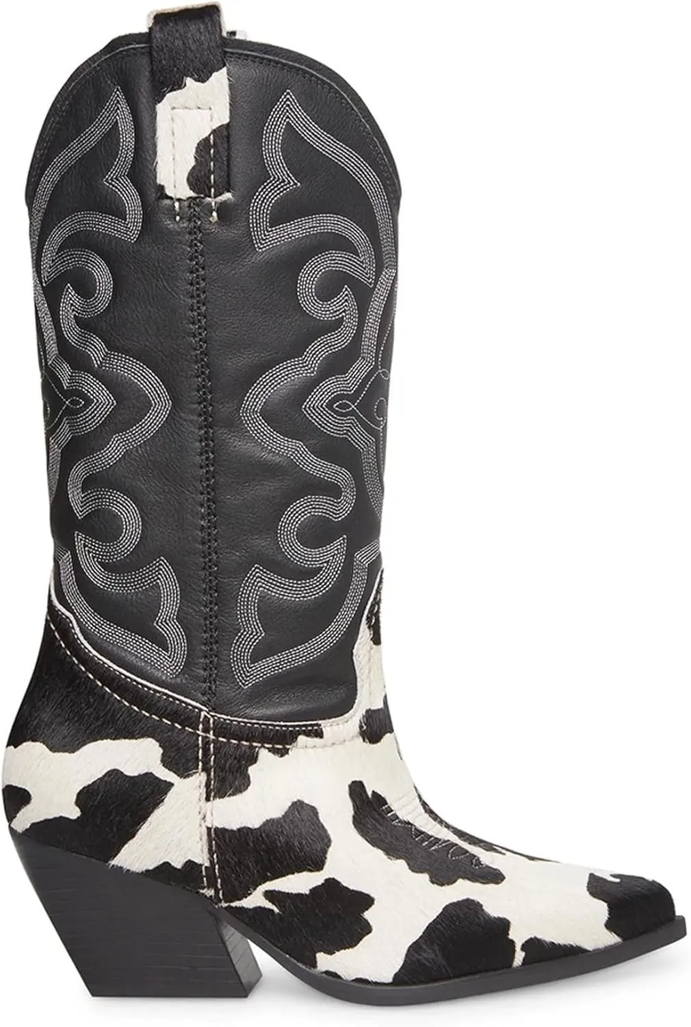 Steve Madden Womens West Embroidered Pointed Toe Cowboy, Western Boots