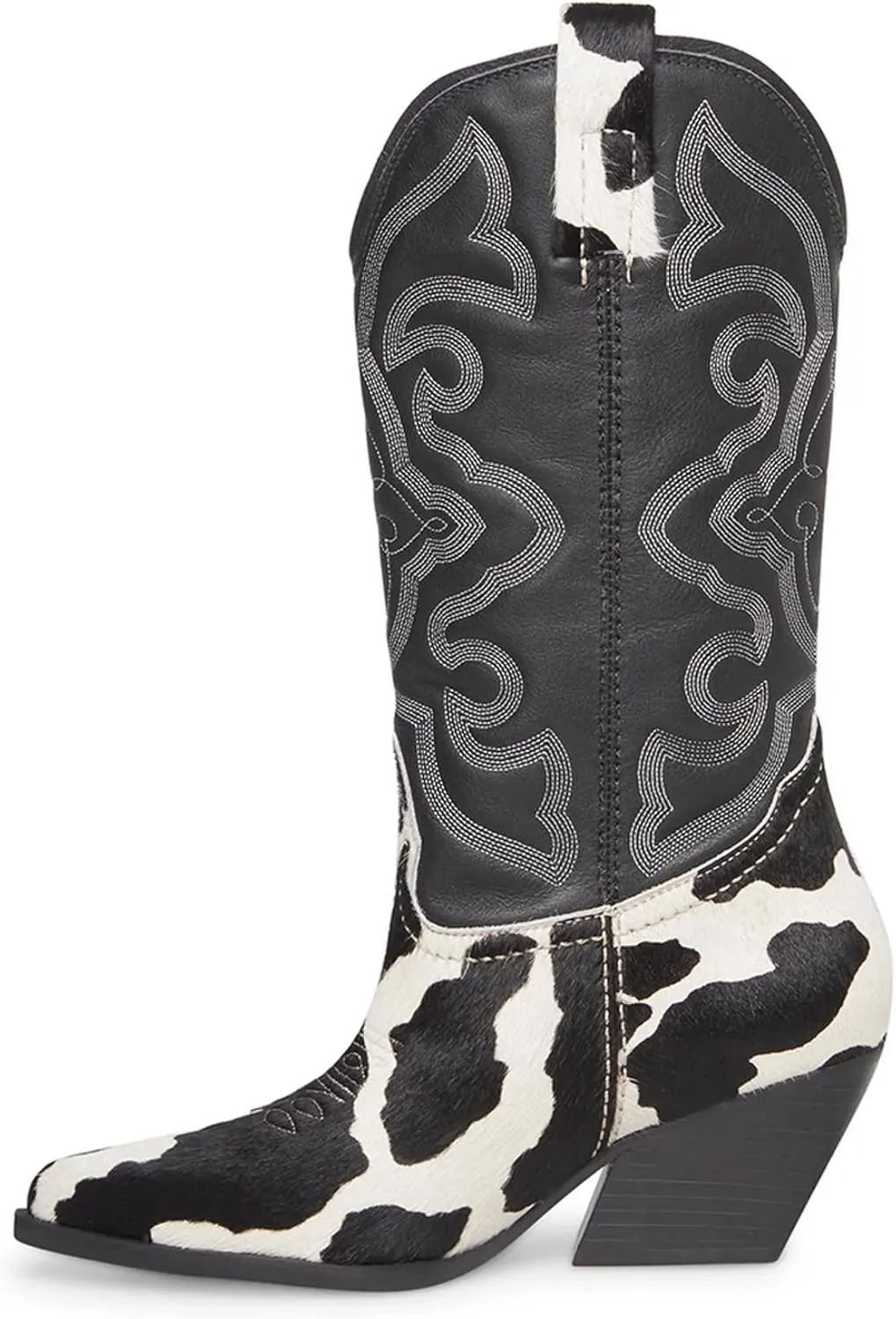 Steve Madden Womens West Embroidered Pointed Toe Cowboy, Western Boots