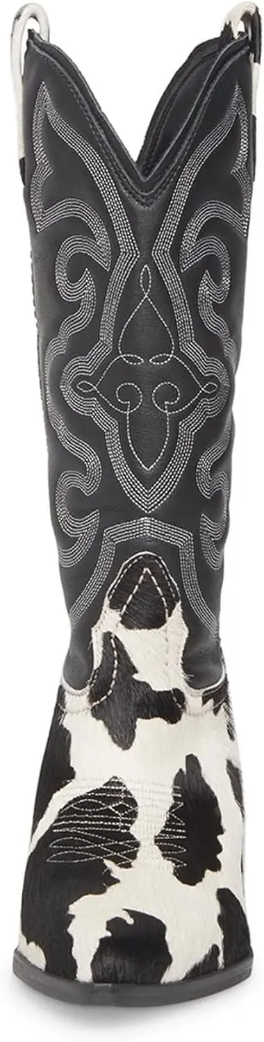 Steve Madden Womens West Embroidered Pointed Toe Cowboy, Western Boots