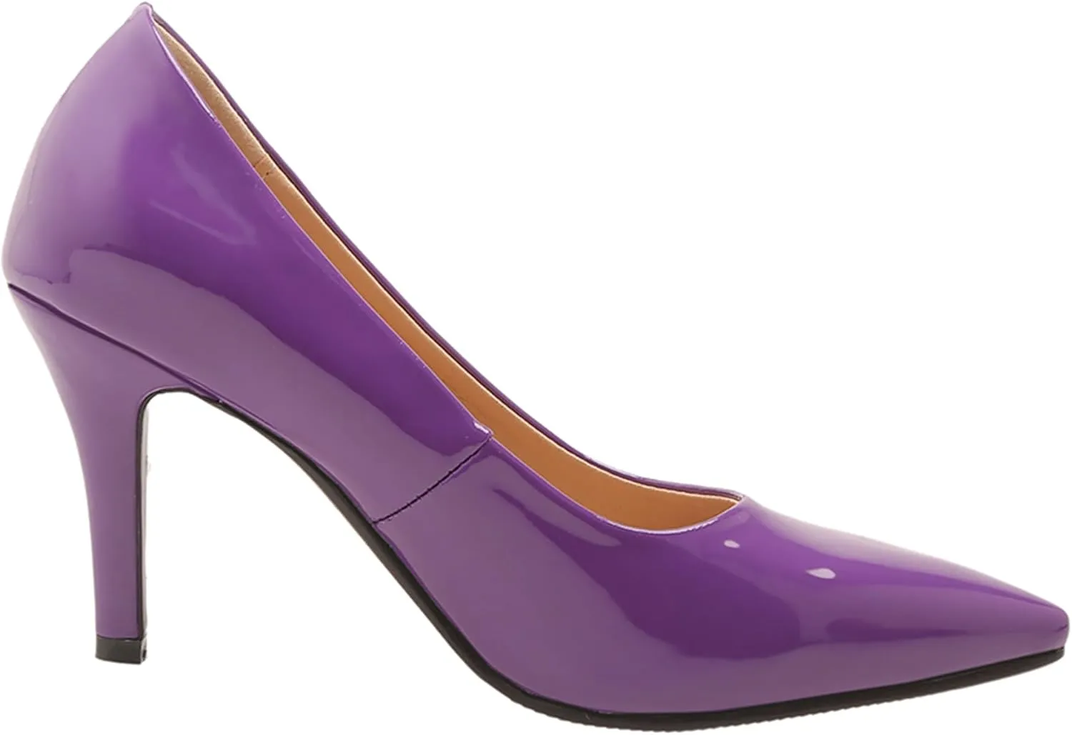 Stiletto Heel Pointed Toe Women Court Shoes Slip On