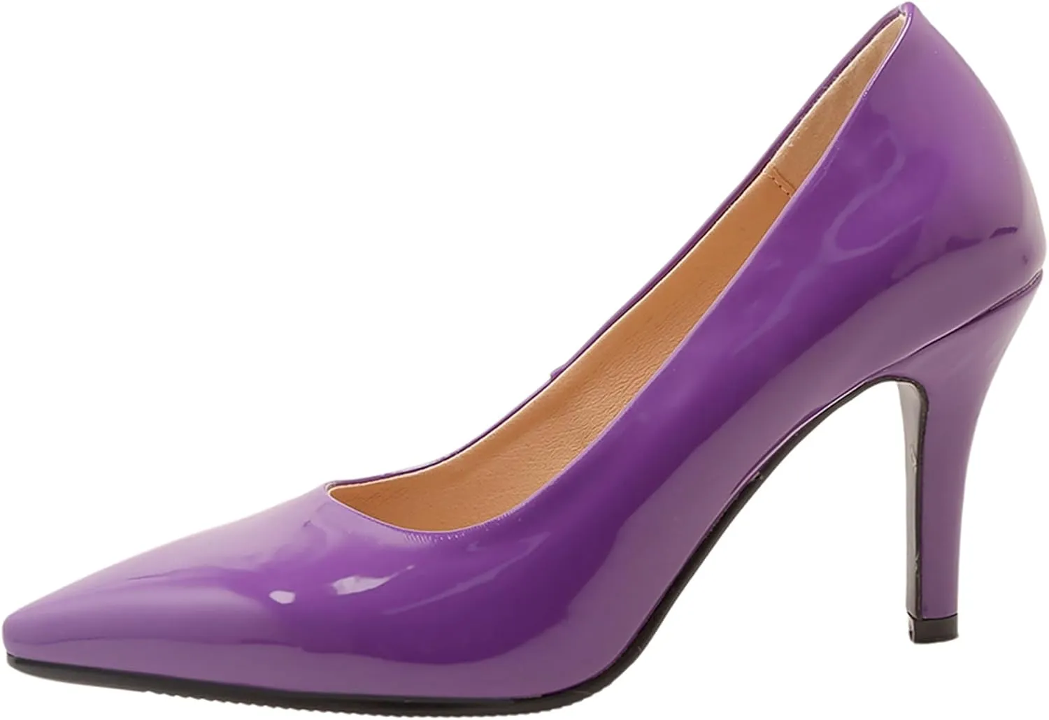 Stiletto Heel Pointed Toe Women Court Shoes Slip On