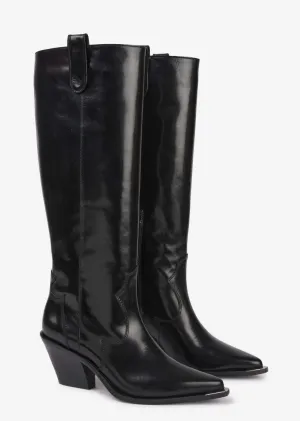 Tall Polished Western Boot