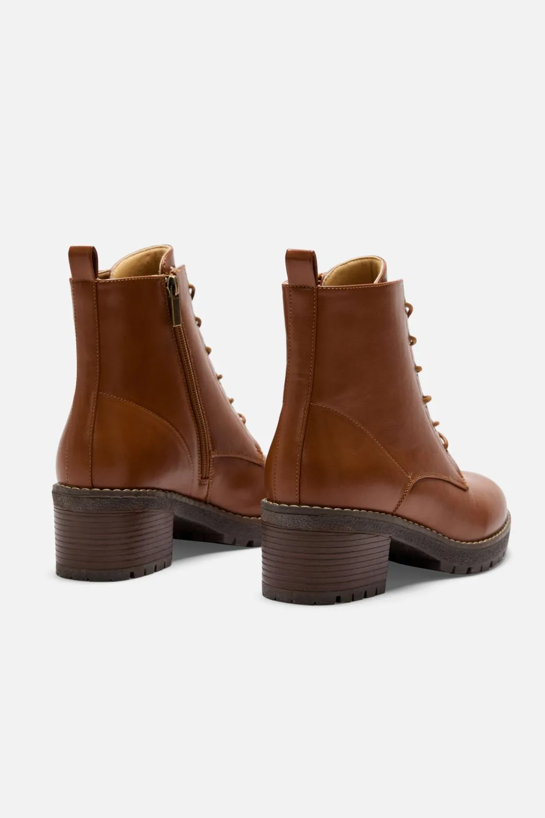 Tan Lace Up Boot