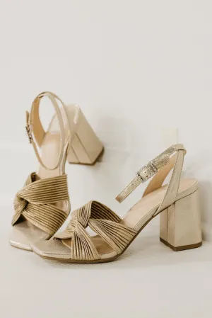 The Baron Metallic Knot Block Heel