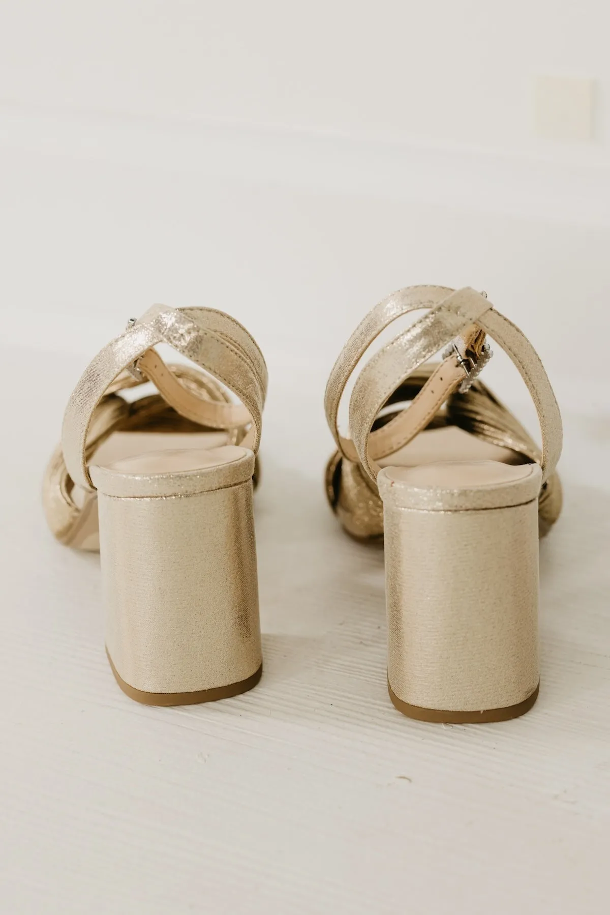The Baron Metallic Knot Block Heel
