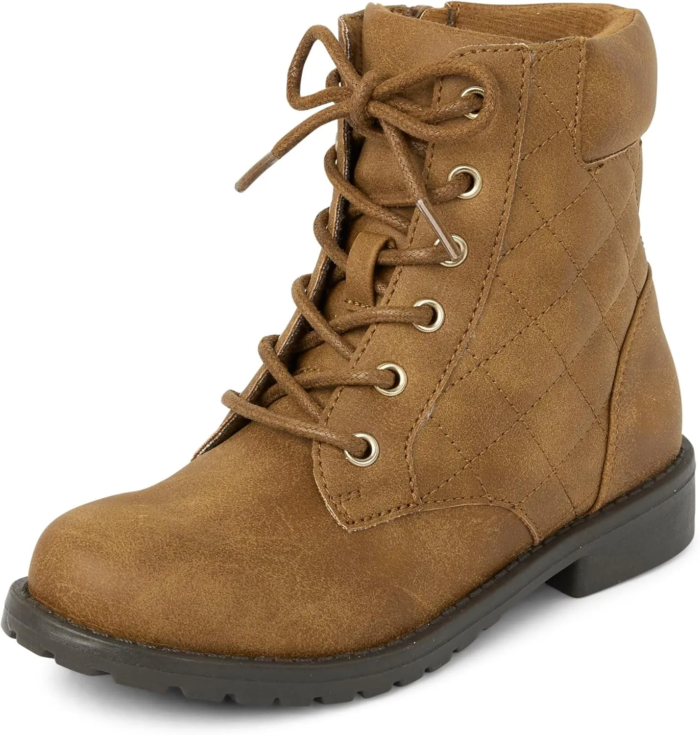 The Children's Place Girls' Lace Up Combat Boot