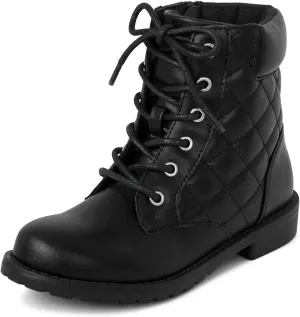 The Children's Place Girls' Lace Up Combat Boot