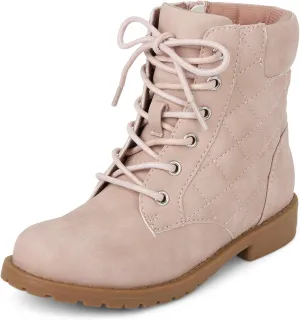 The Children's Place Girls' Lace Up Combat Boot