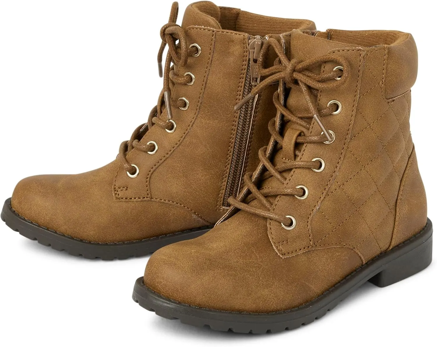 The Children's Place Girls' Lace Up Combat Boot