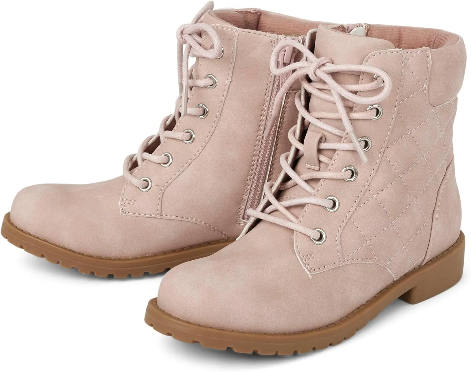 The Children's Place Girls' Lace Up Combat Boot
