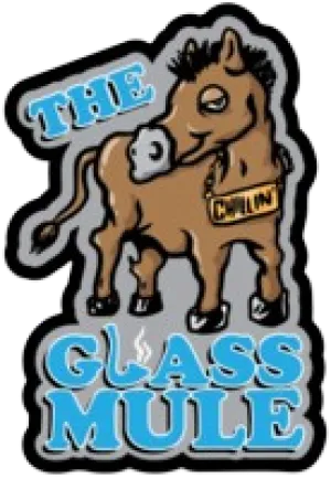 The Glass Mule Logo Sticker (2.4" x 3.5")
