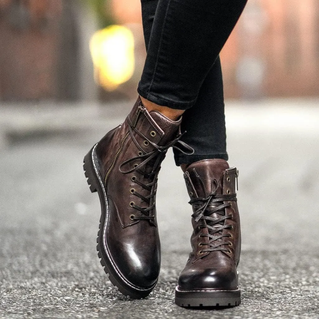 Thursday Boot Company Women's Lace up Leather Combat Boots