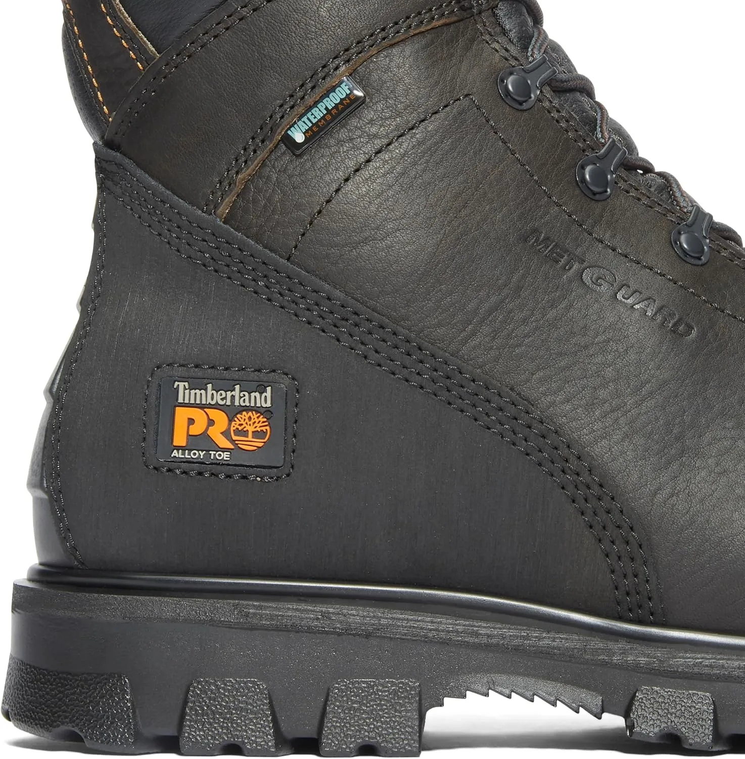 Timberland PRO Men's Rigmaster Internal Met Guard 8 Inch Alloy Safety Toe Waterproof Industrial Work Boot