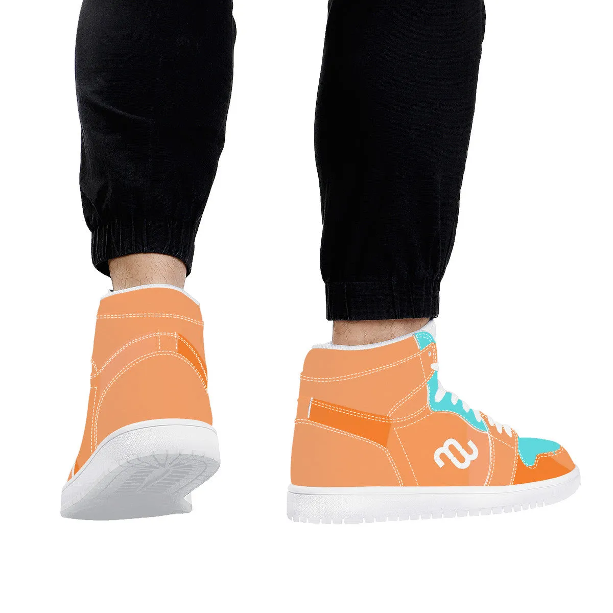Top D17 All-inclusive selection Synthetic High Leather Money Bushae Limited-stock sale Sneaker