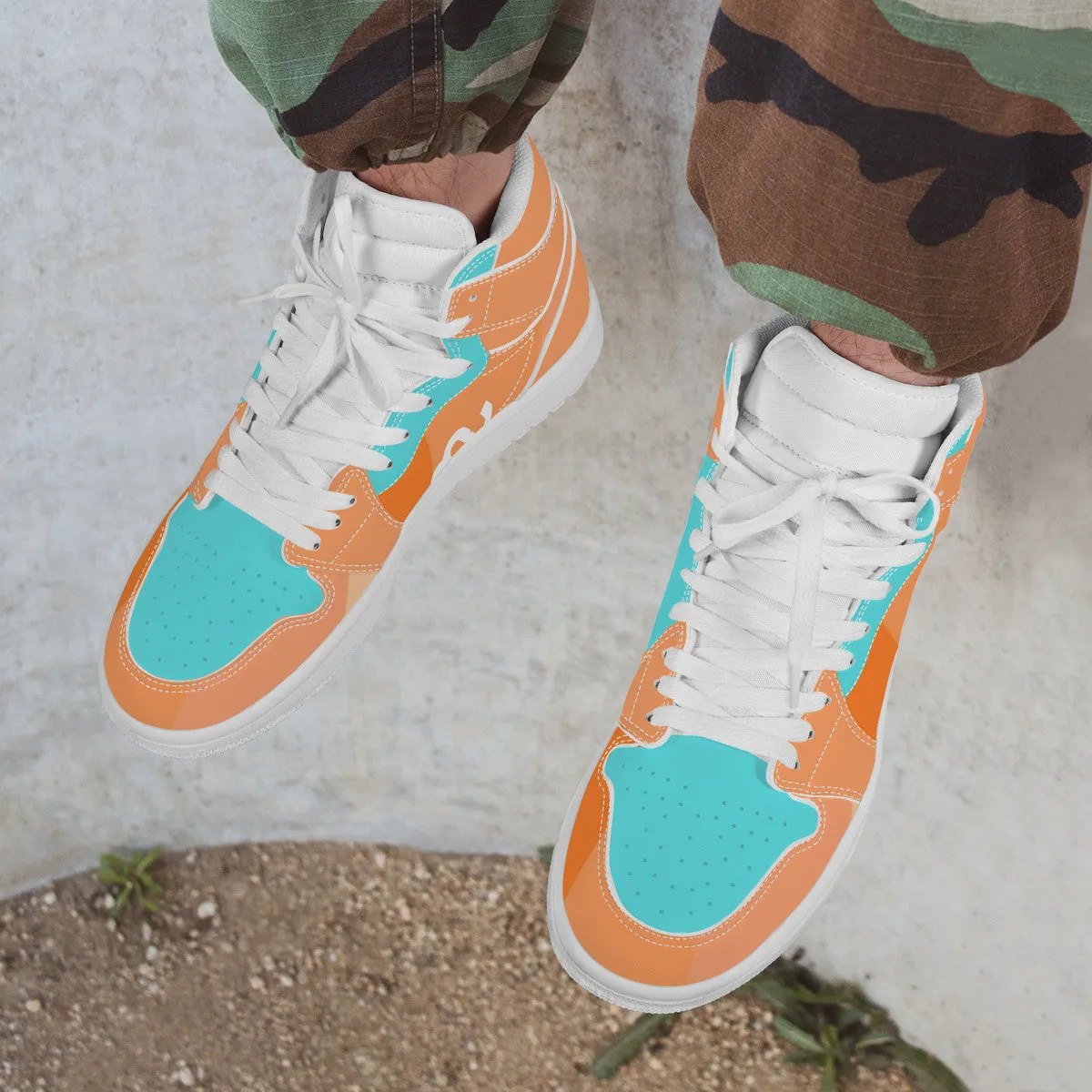 Top D17 All-inclusive selection Synthetic High Leather Money Bushae Limited-stock sale Sneaker