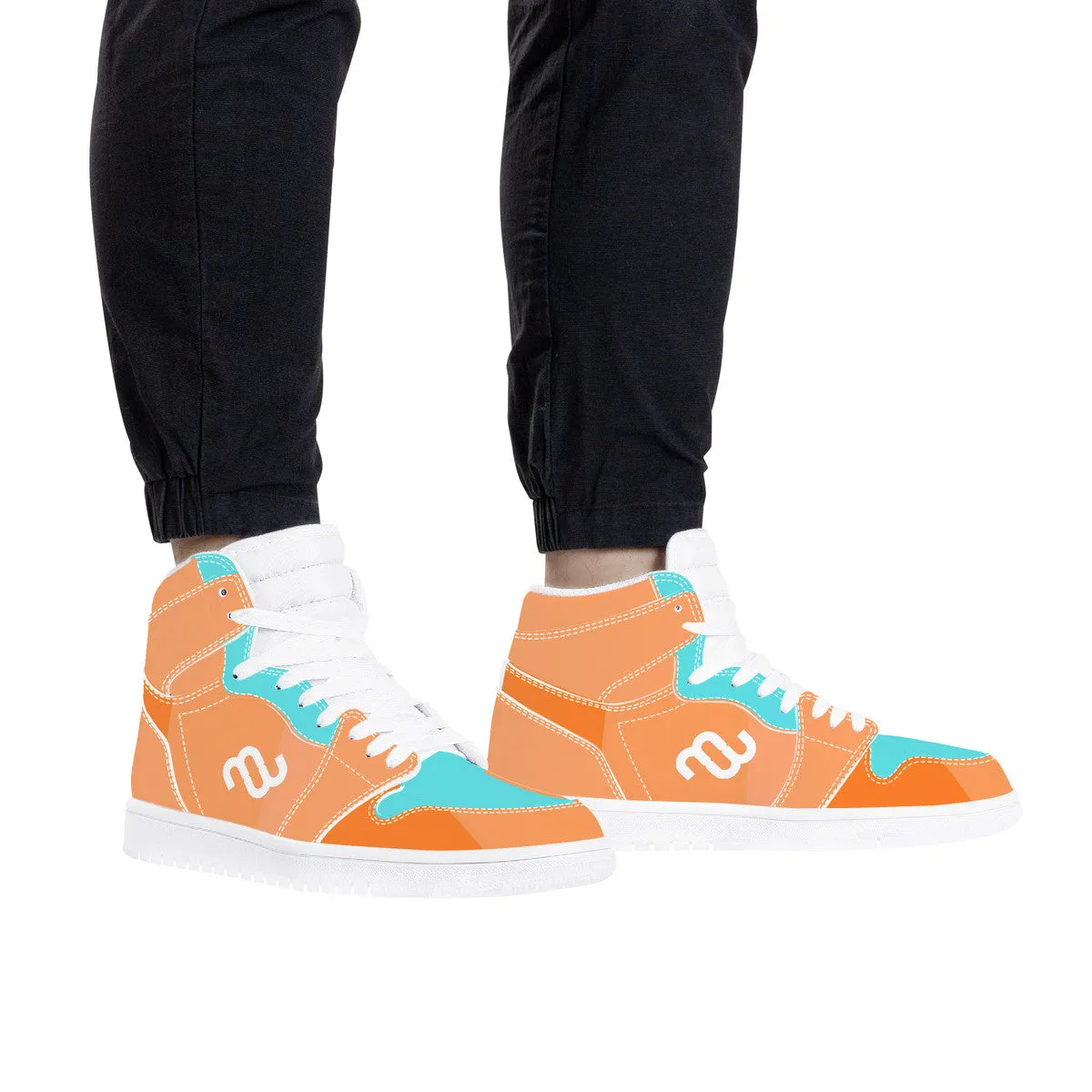 Top D17 All-inclusive selection Synthetic High Leather Money Bushae Limited-stock sale Sneaker