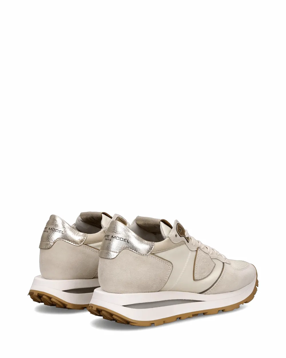 Tropez Haute Running Sneakers in Beige