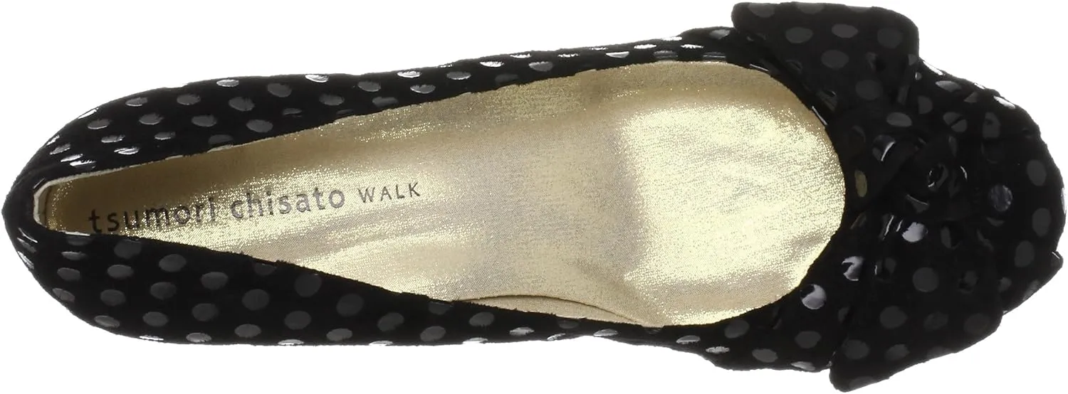 Tsumori Chisato Walk 4092 Walk Ribbon Motif Wedge Pump