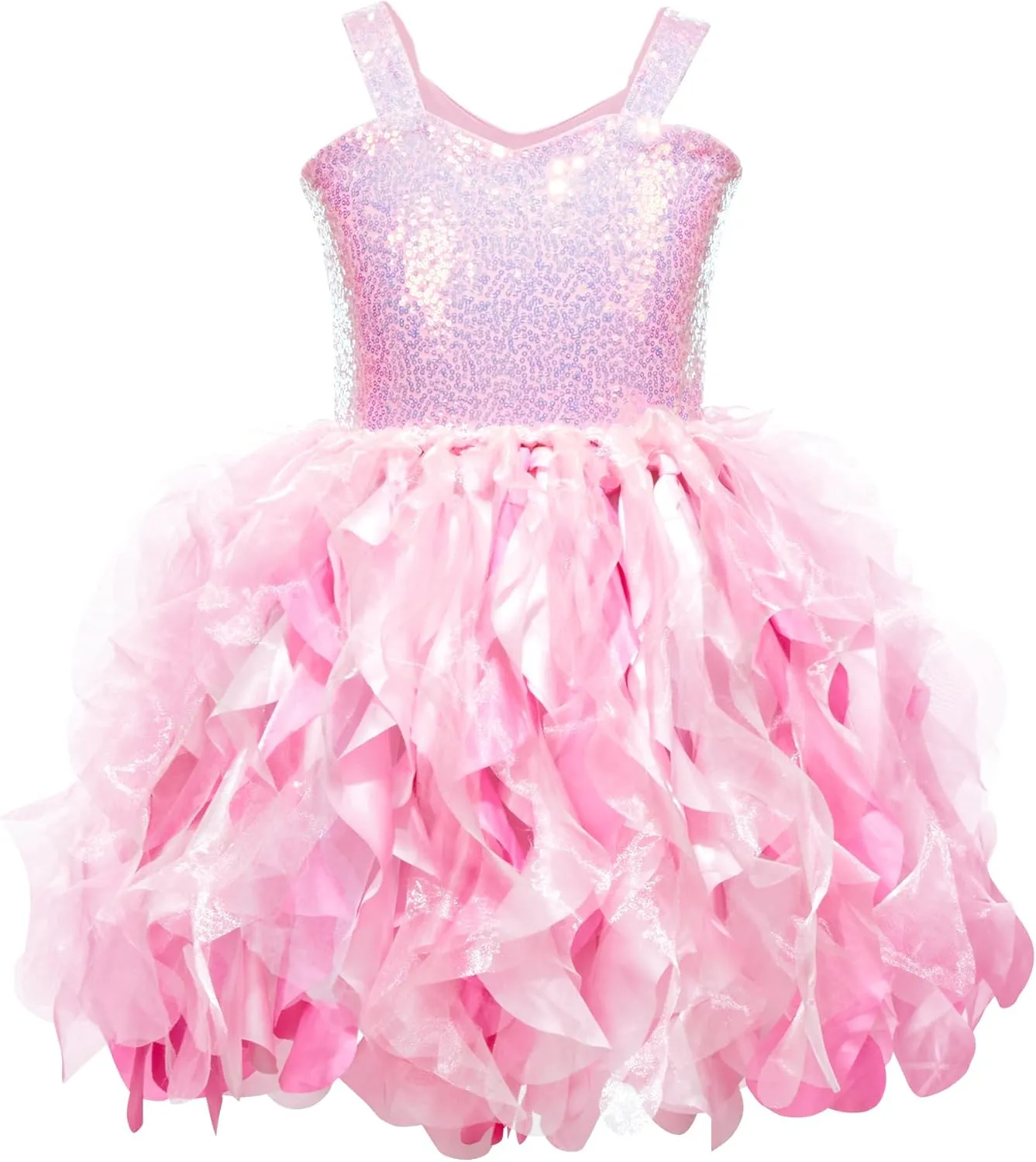 Tutu Dress for Girls Sparkly Sequin Tulle Princess Birthday Party Dress for Toddler Girls Prom Sneaker Ball Gown