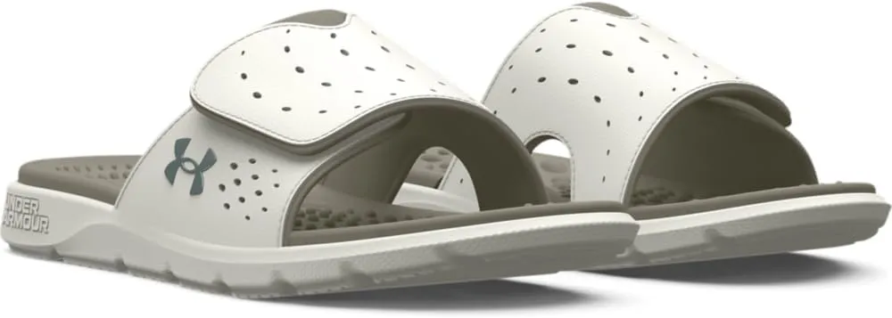 Under Armour Women's Ignite Pro Slide, (303) Olive Tint/Grove Green/Metallic Green Grit, 10, US