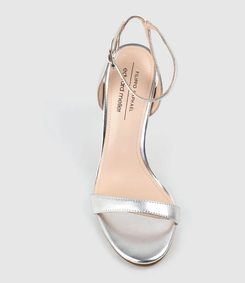 WISP100 Single Strap Sandal in Silver
