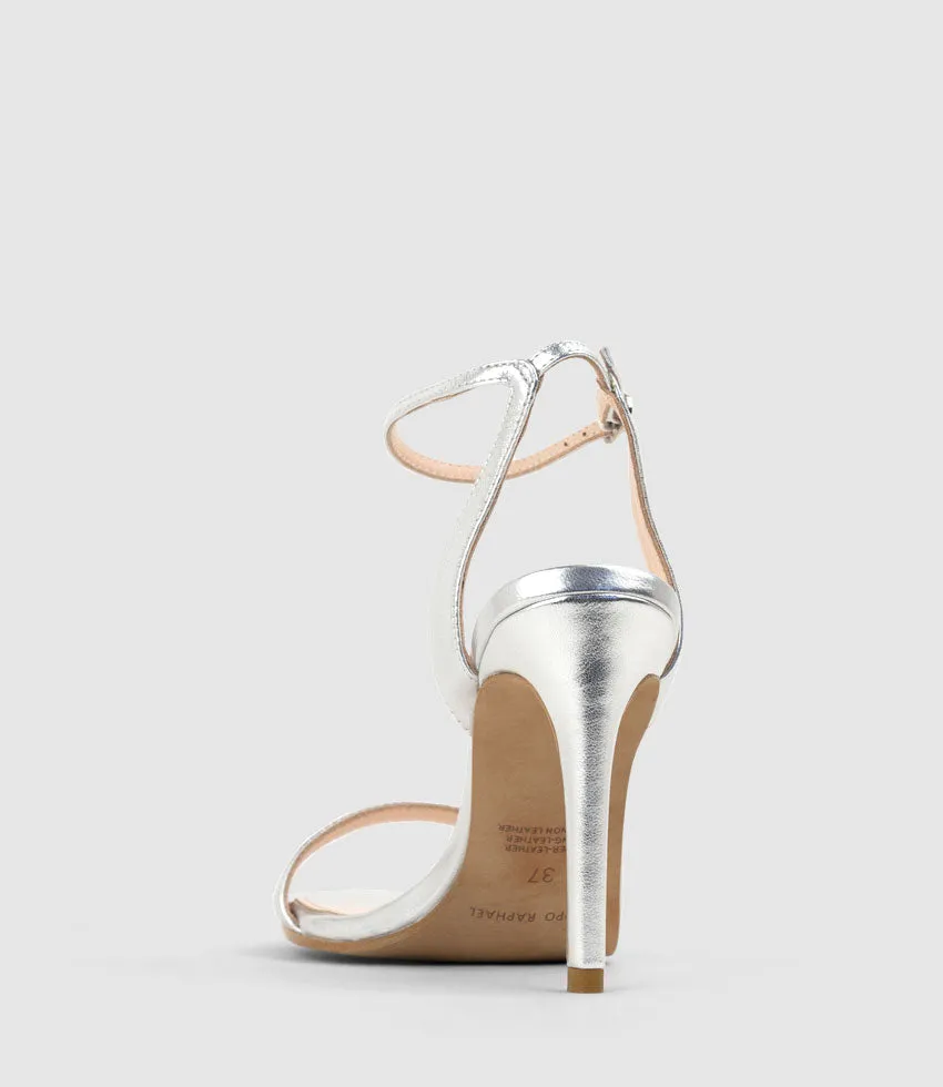 WISP100 Single Strap Sandal in Silver