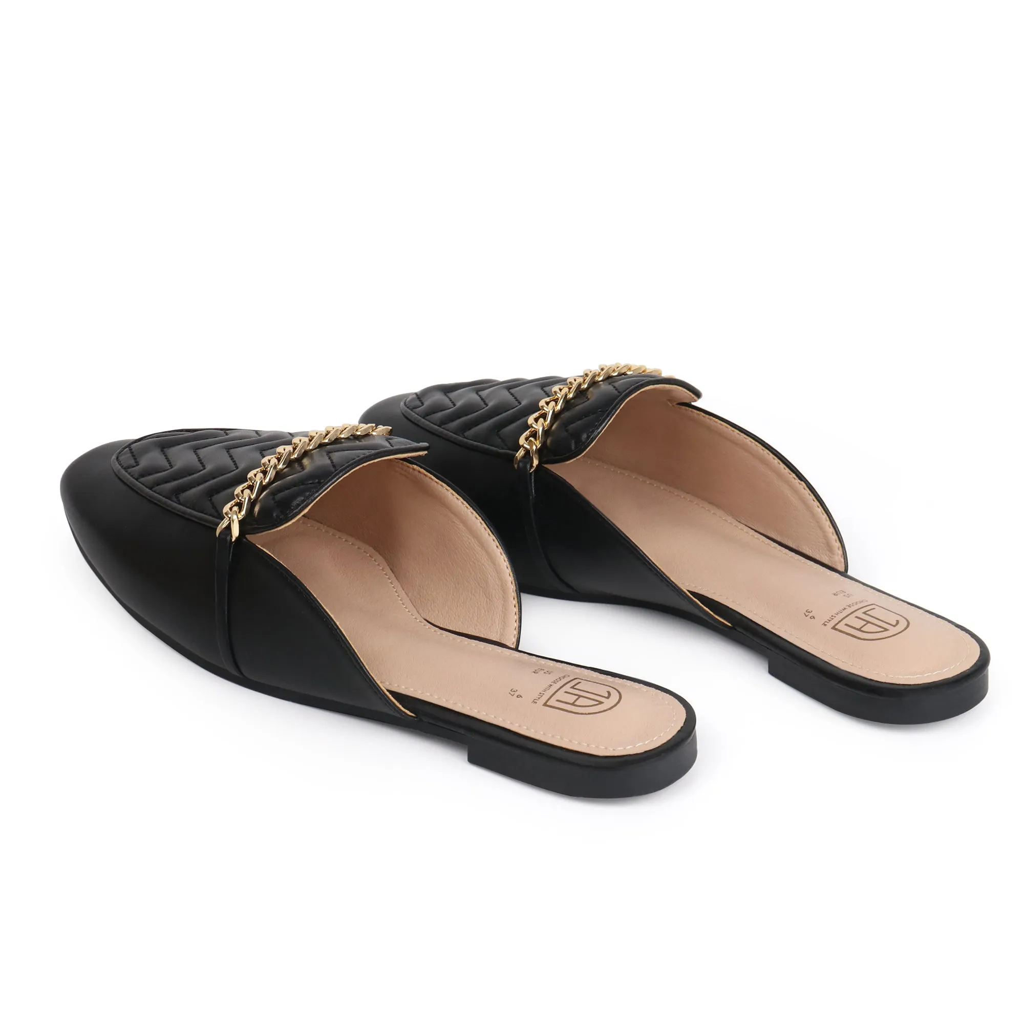 Women Slip on Flat Mule Backless