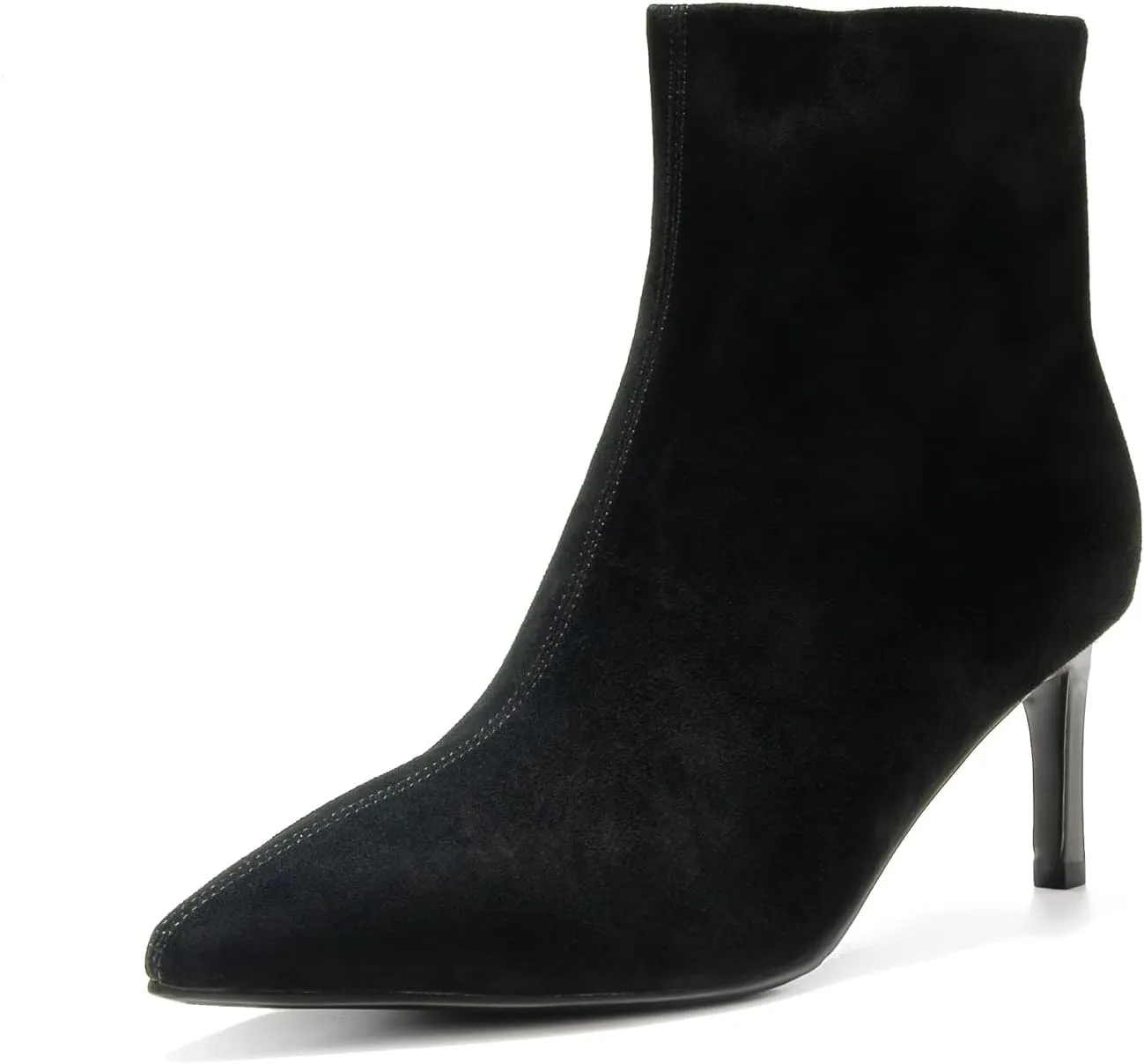Women's Classic Pointed Toe Heels Suede Ankle Boots
