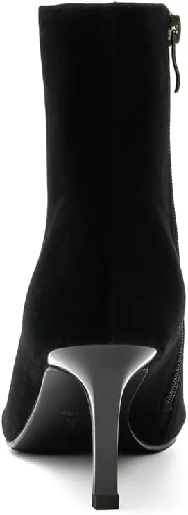 Women's Classic Pointed Toe Heels Suede Ankle Boots
