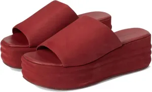 Women's Harbor Platform Flat Sandal, Cherry Cola, 8.5