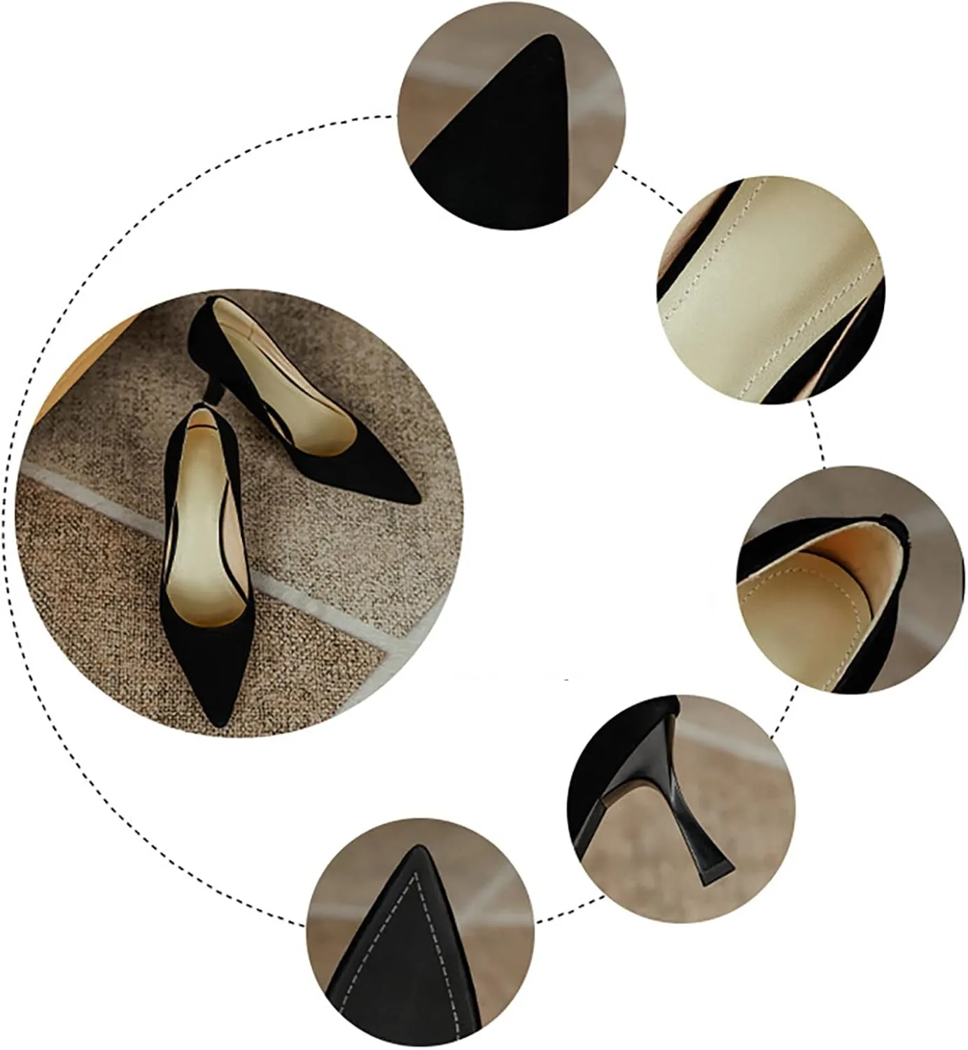 Women’s Heels Stiletto Slip Pointed Toe High Heel Dress Shoes Comfortable Pumps for Office, Business, Casual, Party, Wedding