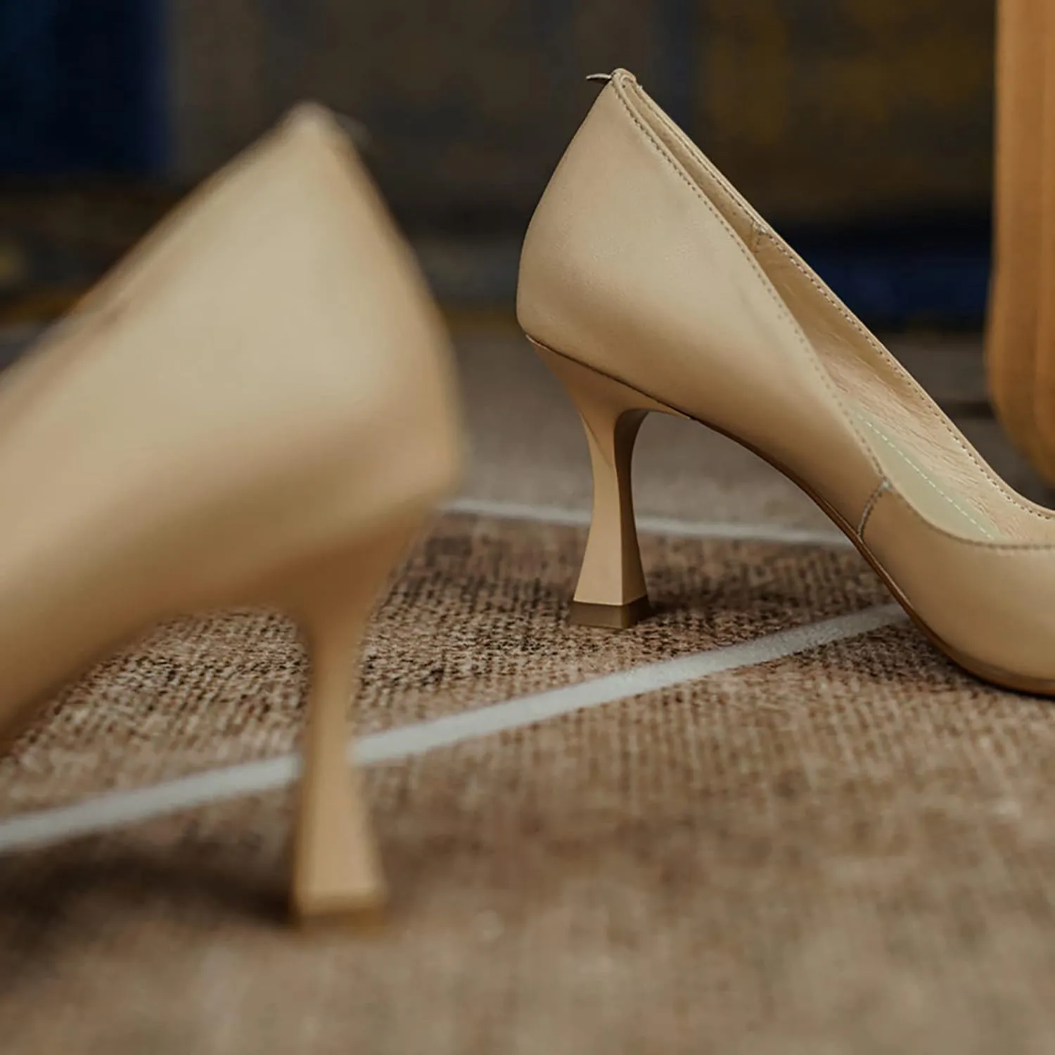Women’s Heels Stiletto Slip Pointed Toe High Heel Dress Shoes Comfortable Pumps for Office, Business, Casual, Party, Wedding