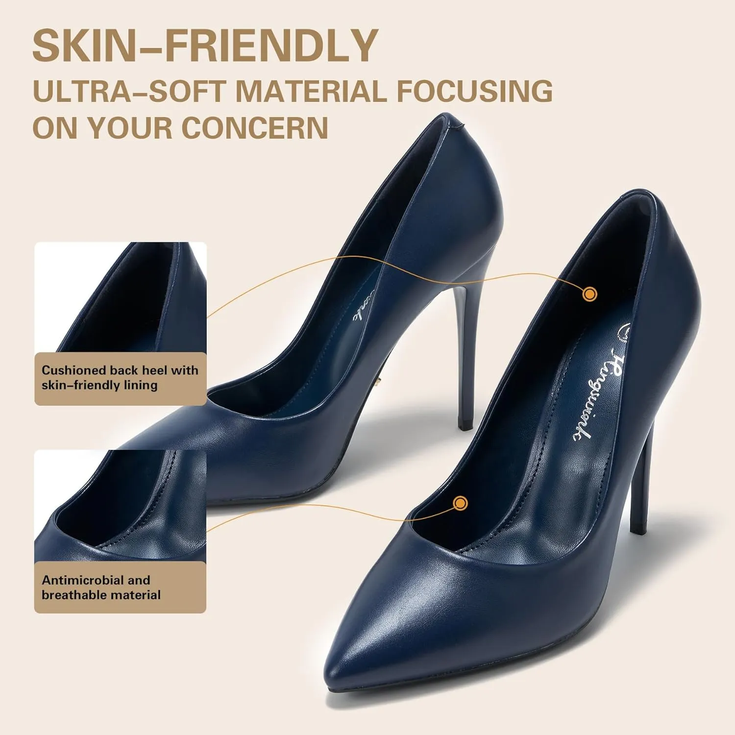 Womens High Heels 4 Inch Closed Pointed Toe Pumps Stiletto Heels for Women Dress Sexy Wedding Pumps