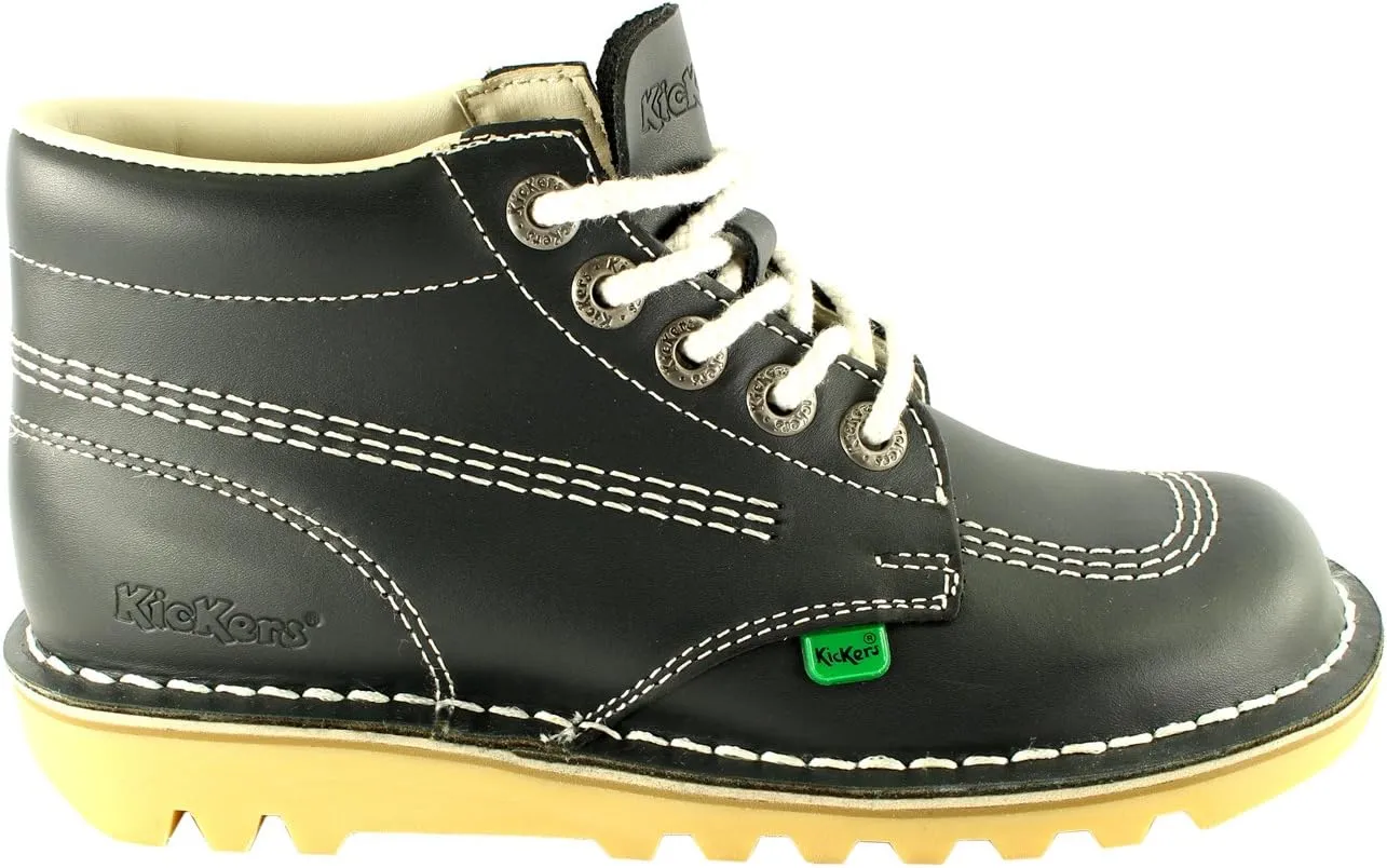 Womens Kickers Kick Hi Classic Leather Office Work Ankle Boots Shoes