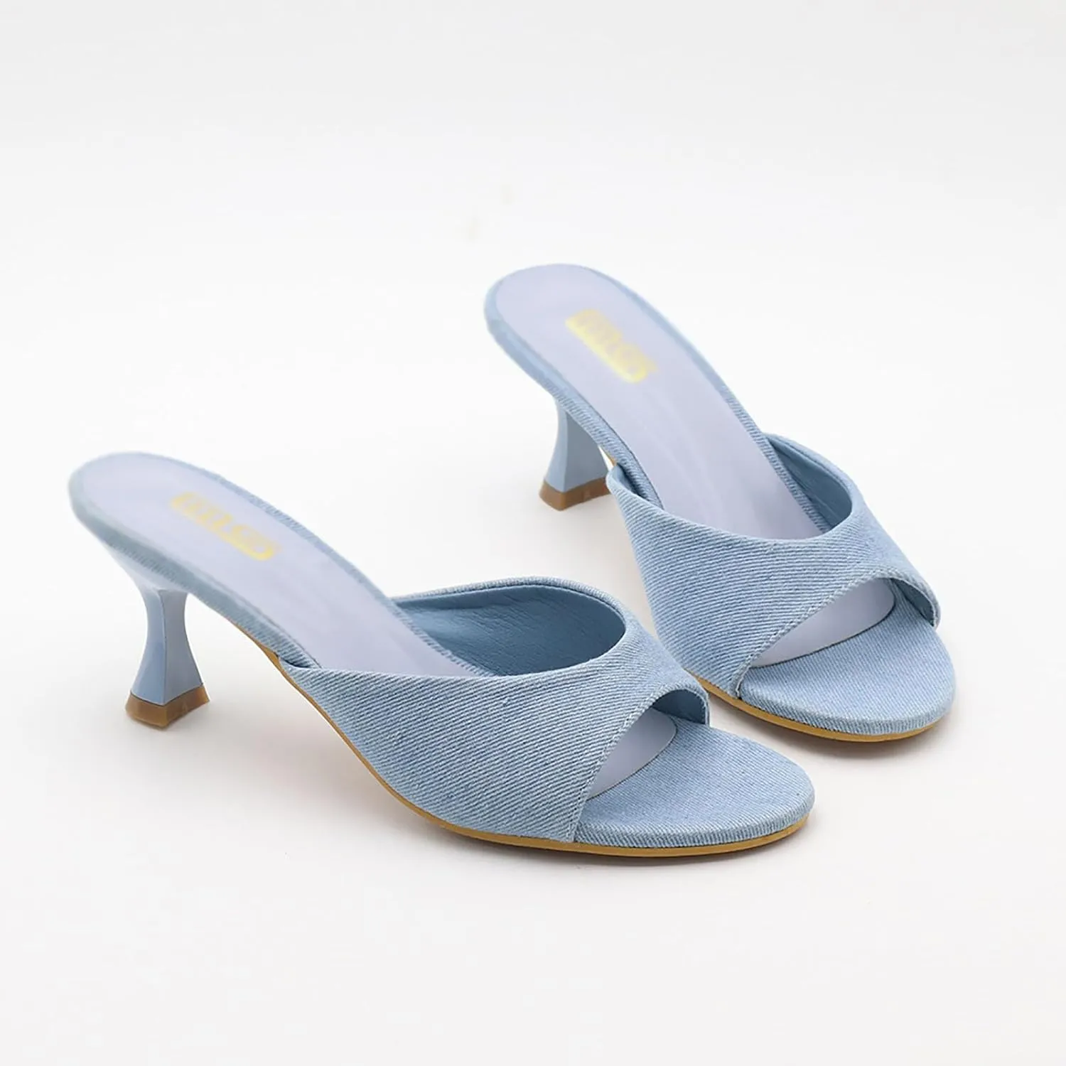Women's Kitten Heel Open Toe Slip On Slide Sandals,Summer Sexy Low Heeled Slipper Slides Outdoor Daily Party Wedding Dress Shoes Casual Summer Mules Sandals