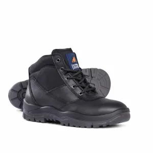 Women's Lace Up Boot with Steel Toe Cap