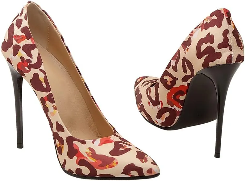 Women's Men's Pointed Toe High Hell Plus Size Slip On Stiletto Wedding Party Dress Pumps Shoes