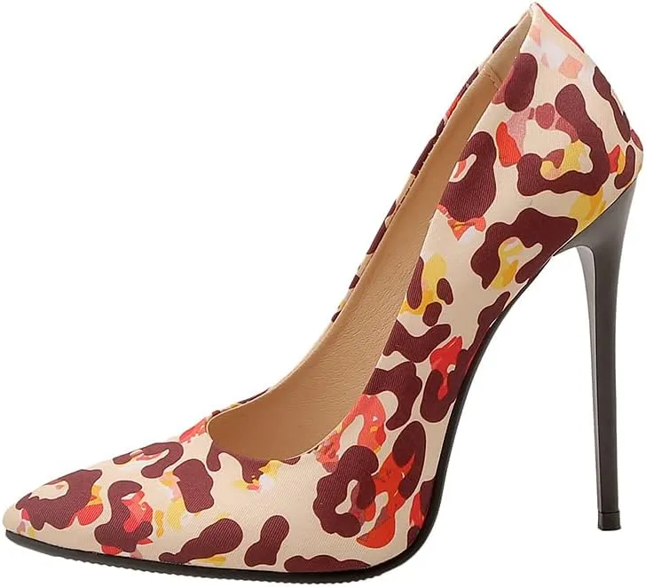 Women's Men's Pointed Toe High Hell Plus Size Slip On Stiletto Wedding Party Dress Pumps Shoes