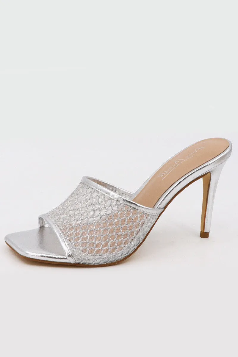 Women's Metallic Mesh Heel - ONE08