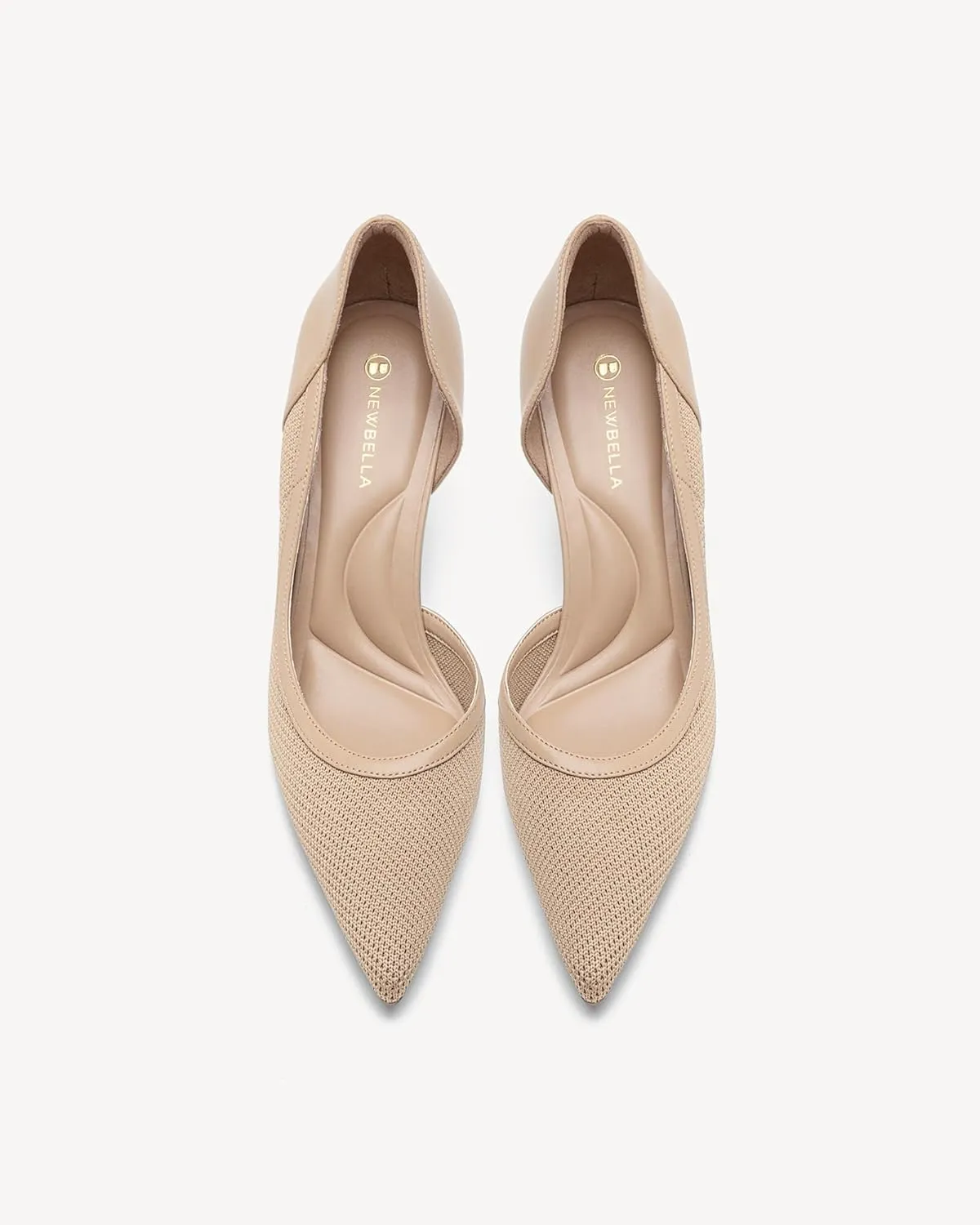 Women's Pointed Toe Kitten Heel Pumps - 2.9 Inch Low Closed Toe Dress Shoes for Wedding, Party, Comfortable Work Pumps