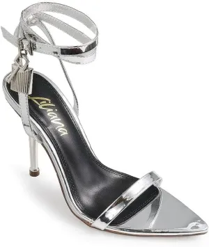 Womens Pointy Toe Stiletto High Heel Sandals