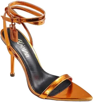 Womens Pointy Toe Stiletto High Heel Sandals