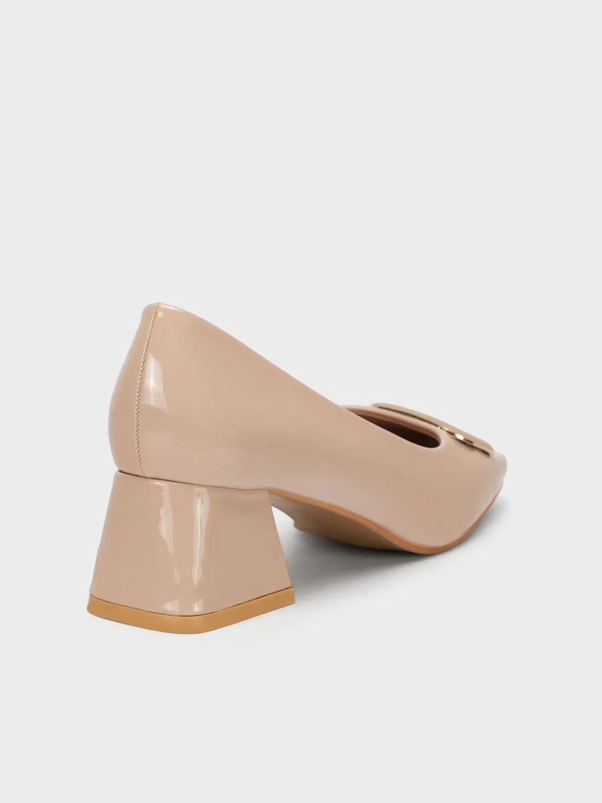 Women's "AWILDA" Square Toe Block Heel Courts