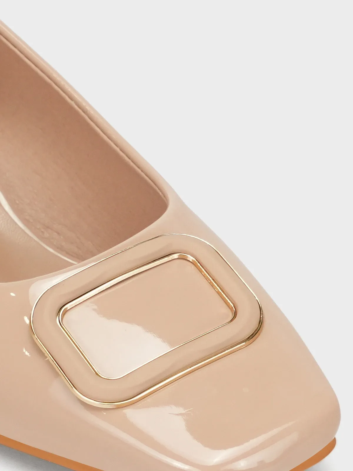Women's "AWILDA" Square Toe Block Heel Courts