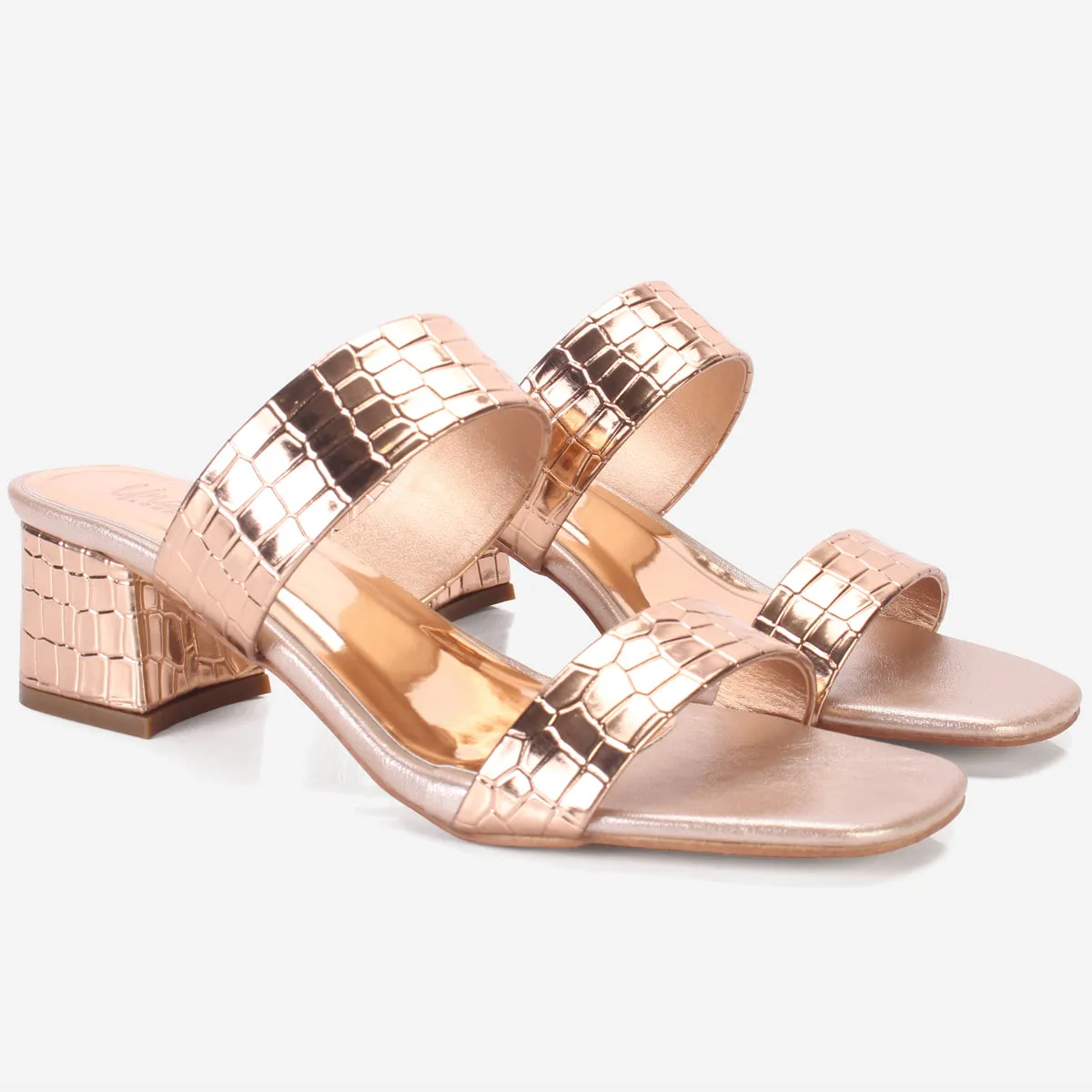 Women's "BERLIN" Fancy Block Heel Sandals
