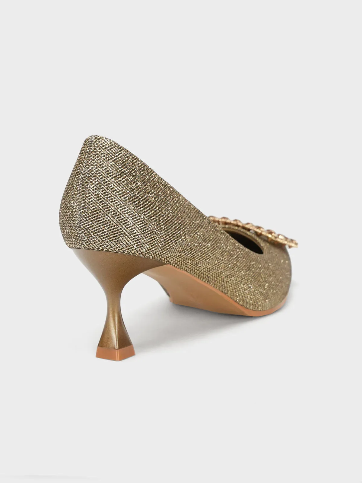Womens "FENUKU" Diamante Brooch Courts