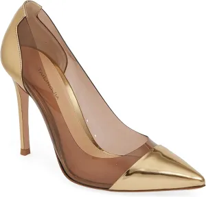 Women's Transparent Clear Stiletto High Heel Pumps, Sexy Closed Toe Pointed Toe Court Shoes, Elegant Slip On Dress Party Wedding Basic High Heel Pumps