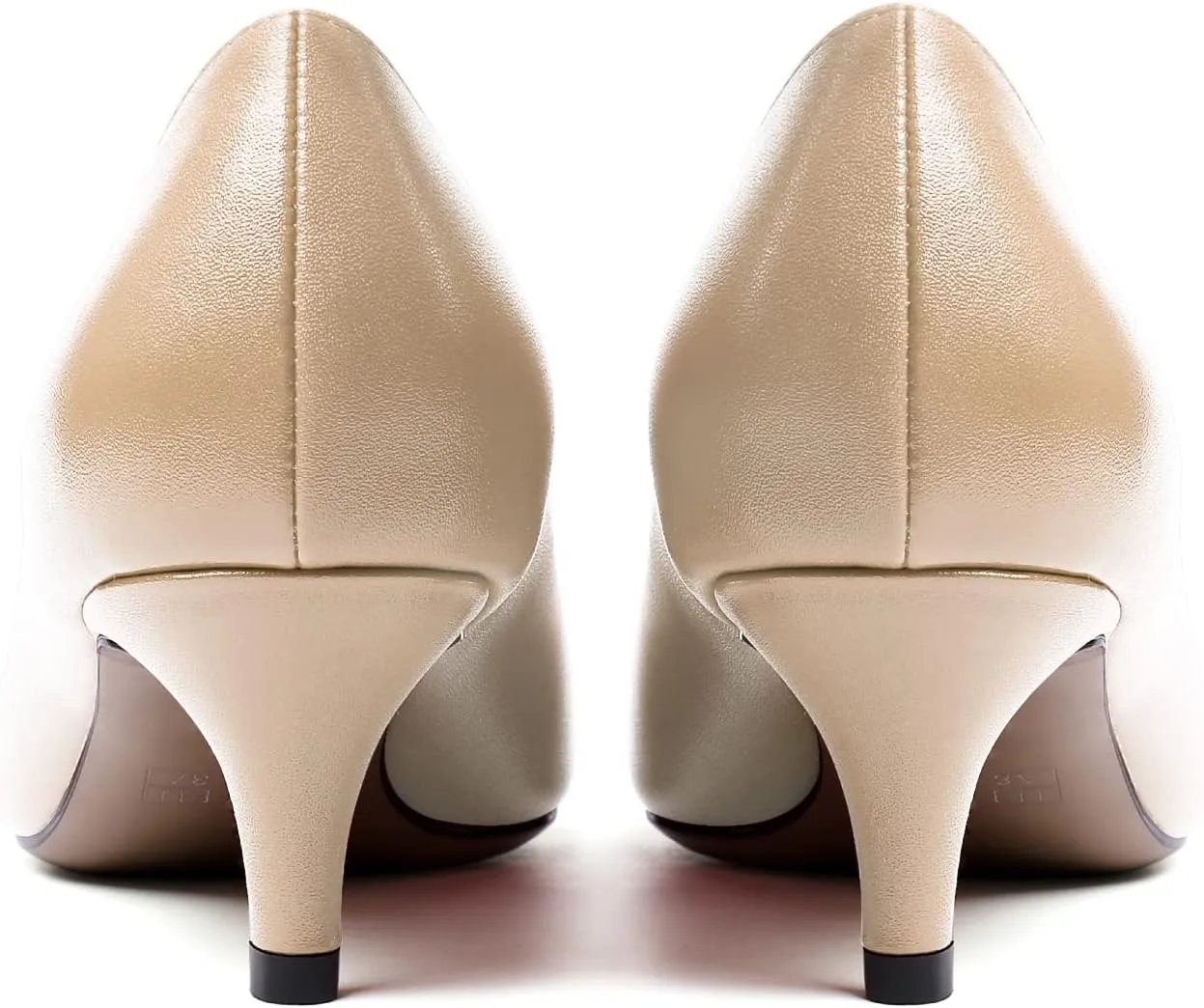 YODEKS Women's Kitten Heel Pumps Pointed Toe Low Heel Pumps Slip on Comfort Dress Shoes 2 Inches Heels for Party Wedding Dress